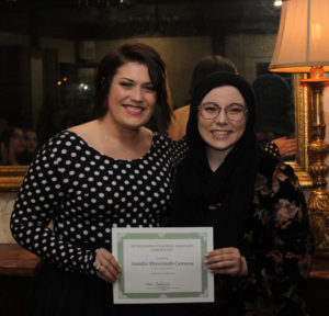 Jennie Rhinesmith-Carranza, left, with Fatimah Bouderdaben.